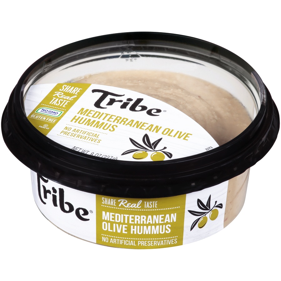 slide 3 of 8, Tribe Hummus Mediterranean Style, 8 oz