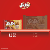 slide 5 of 7, KIT KAT Churro Flavored Full Size, Individually Wrapped Wafer Candy Bar, 1.5 oz