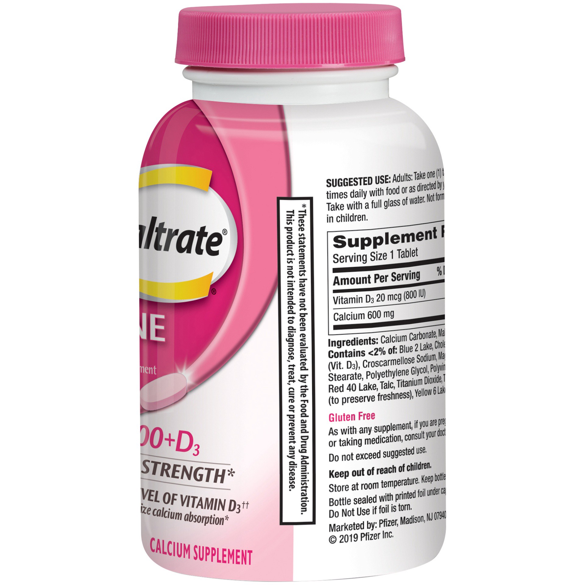 slide 4 of 6, Caltrate Bone Health 600+D3 Calcium & Vitamin D, 200 ct