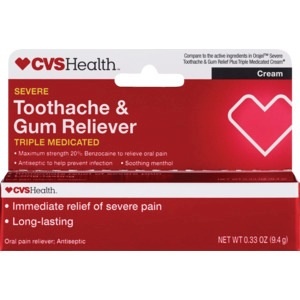 slide 1 of 1, CVS Health Intense Strength Toothache Relief, 0.33 oz; 9.4 gram