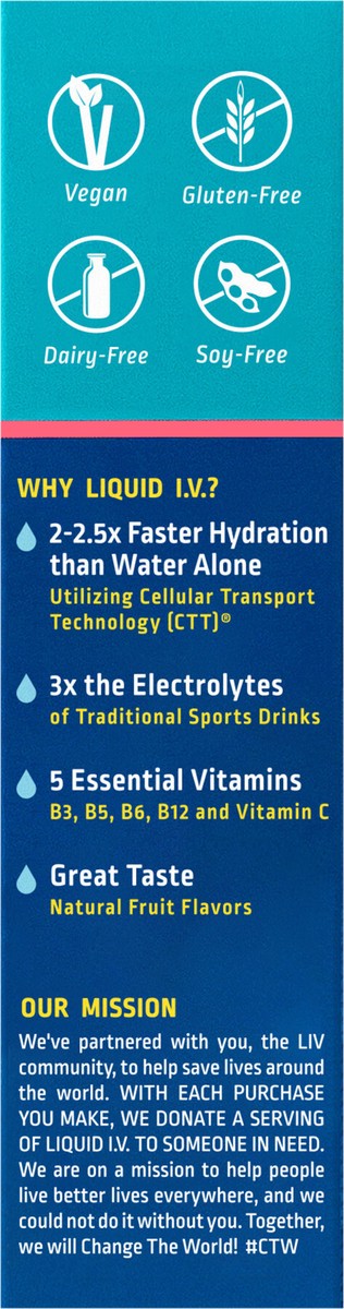 slide 5 of 12, Liquid I.V. Strawberry Lemonade - 6 ct, 6 ct