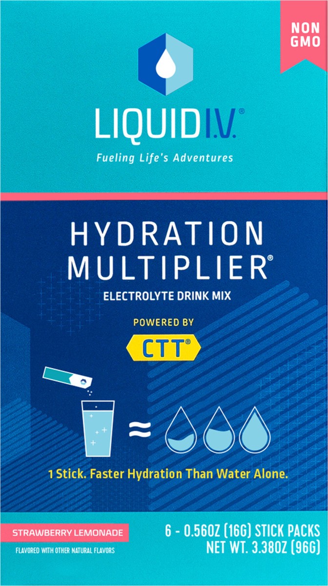 slide 6 of 12, Liquid I.V. Strawberry Lemonade - 6 ct, 6 ct