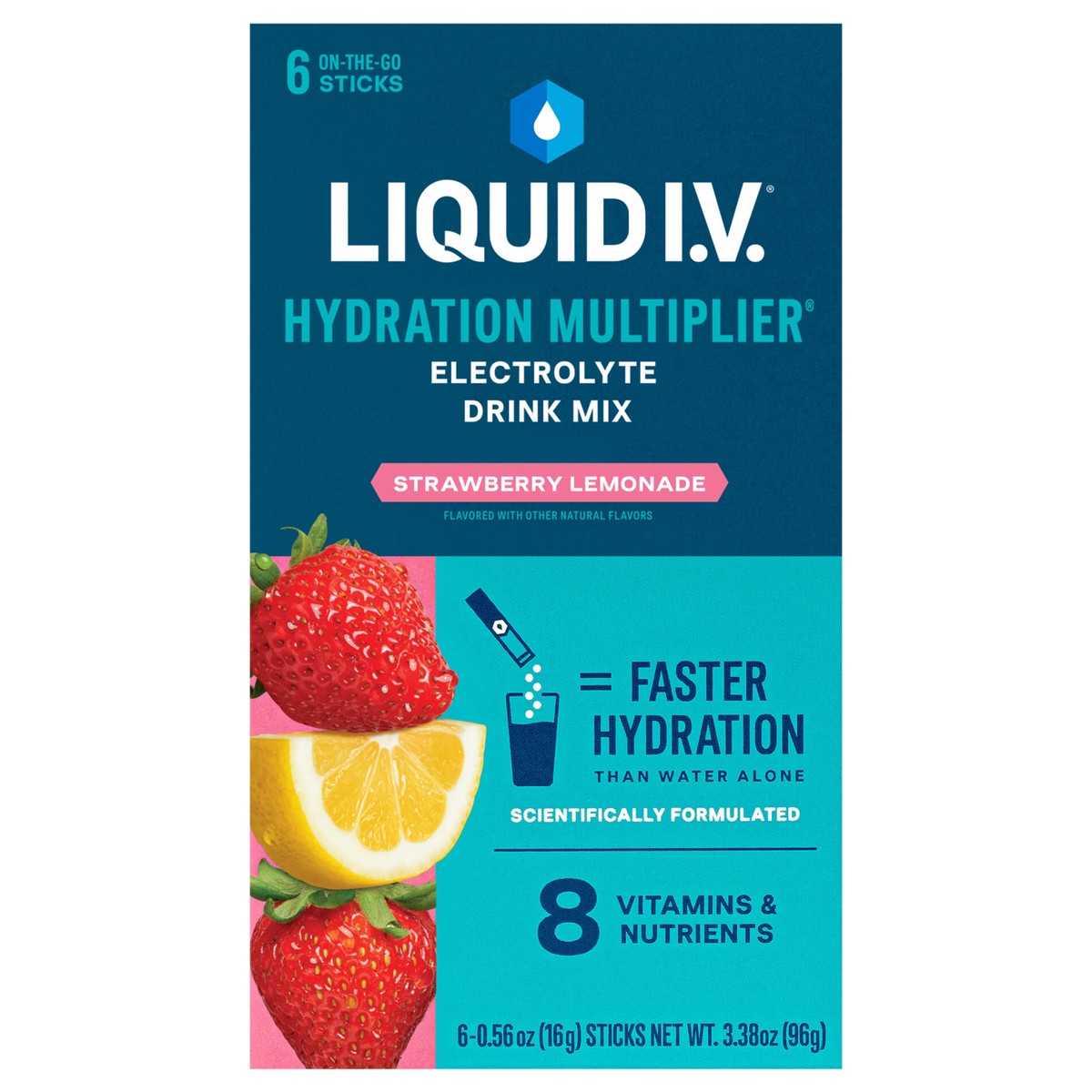 slide 1 of 12, Liquid I.V. Strawberry Lemonade - 6 ct, 6 ct