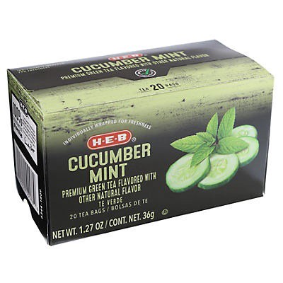 slide 1 of 1, H-B Cucumber Mint Green Tea Bags- 20 ct, 20 ct