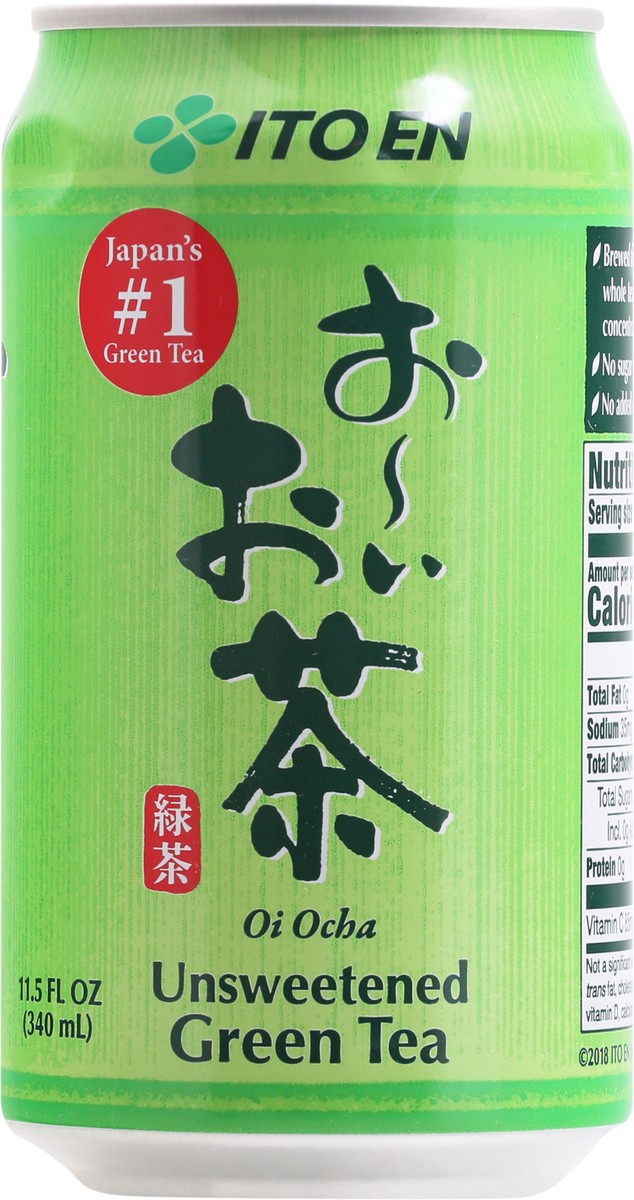 slide 3 of 9, Ito En Oi Ocha Unsweetened Green Tea 11.5 fl oz, 11.5 fl oz