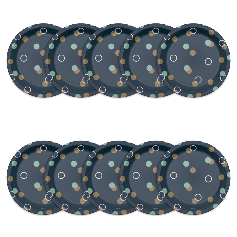 slide 1 of 3, American Greetings K-Bubbles Any Round Plates - 10 ct, 10 ct