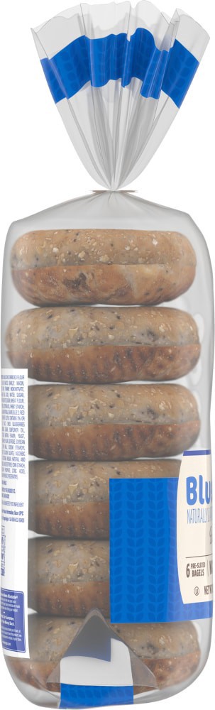 slide 6 of 6, Kroger Blueberry Pre-Sliced Bagels, 6 ct; 18 oz