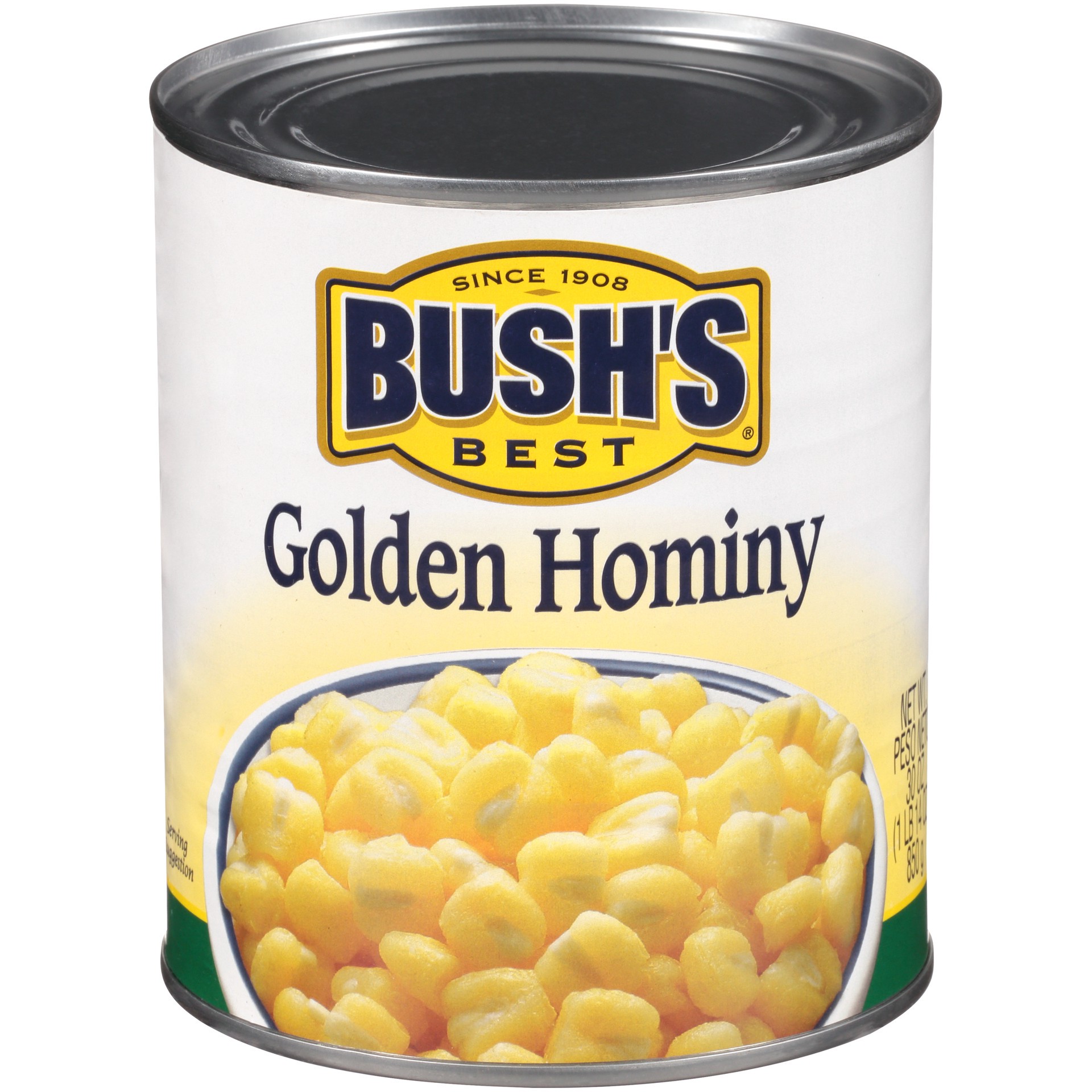 slide 3 of 5, Bush's Best Bush's Golden Hominy 30 oz, 30 oz