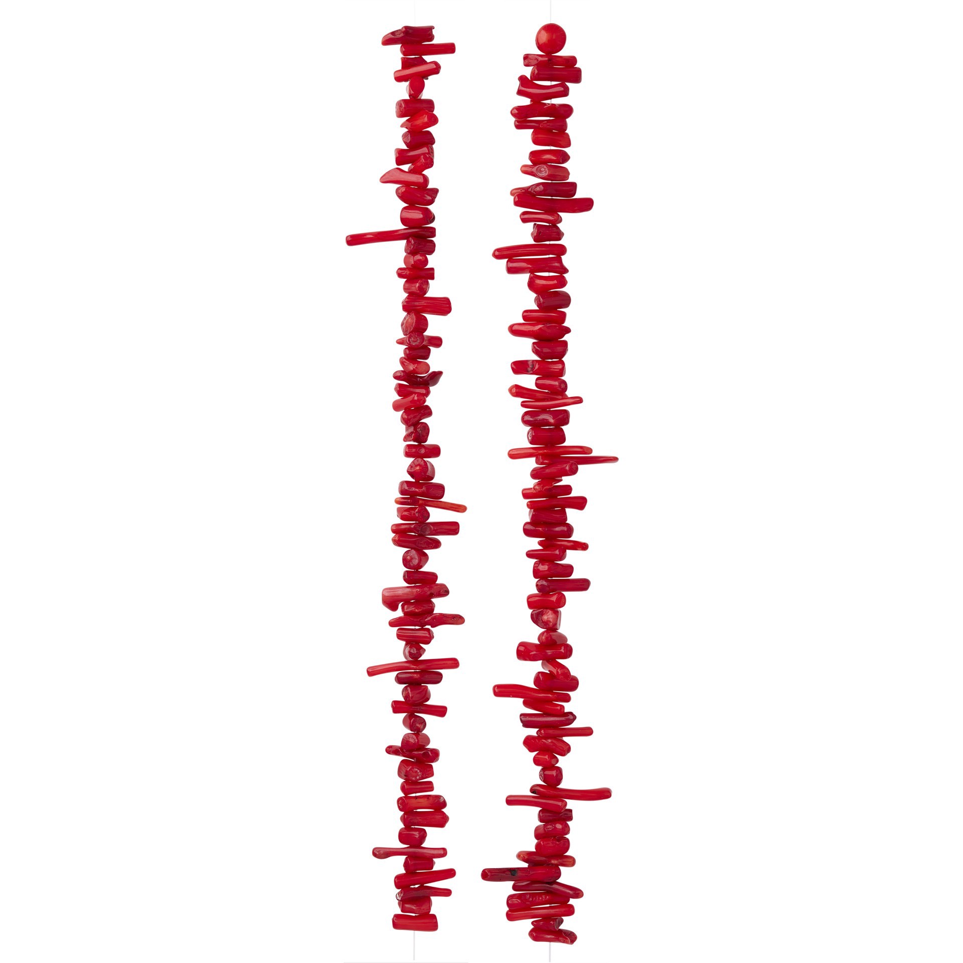 slide 2 of 3, Red Coral Stick Beads By Bead Landing, 16 in