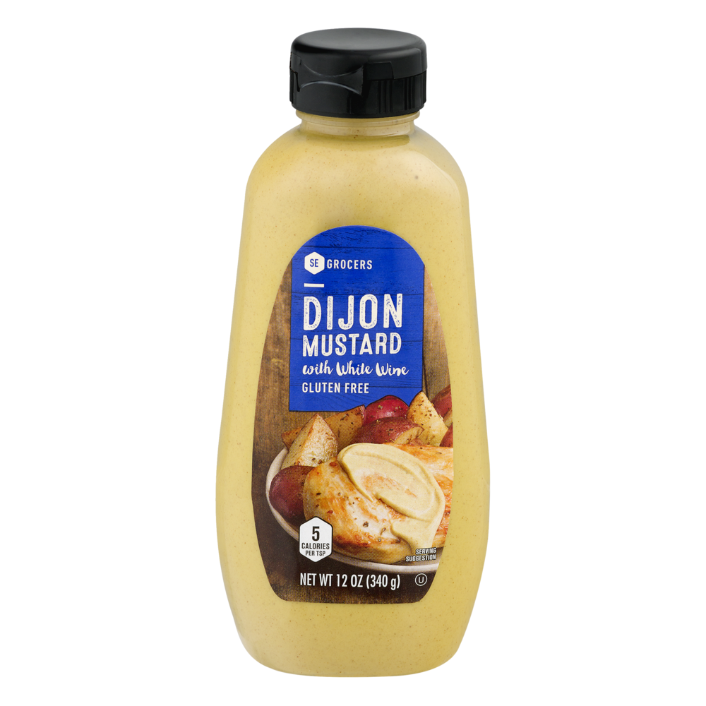 slide 1 of 1, SE Grocers Mustard Dijon With White Wine, 12 oz