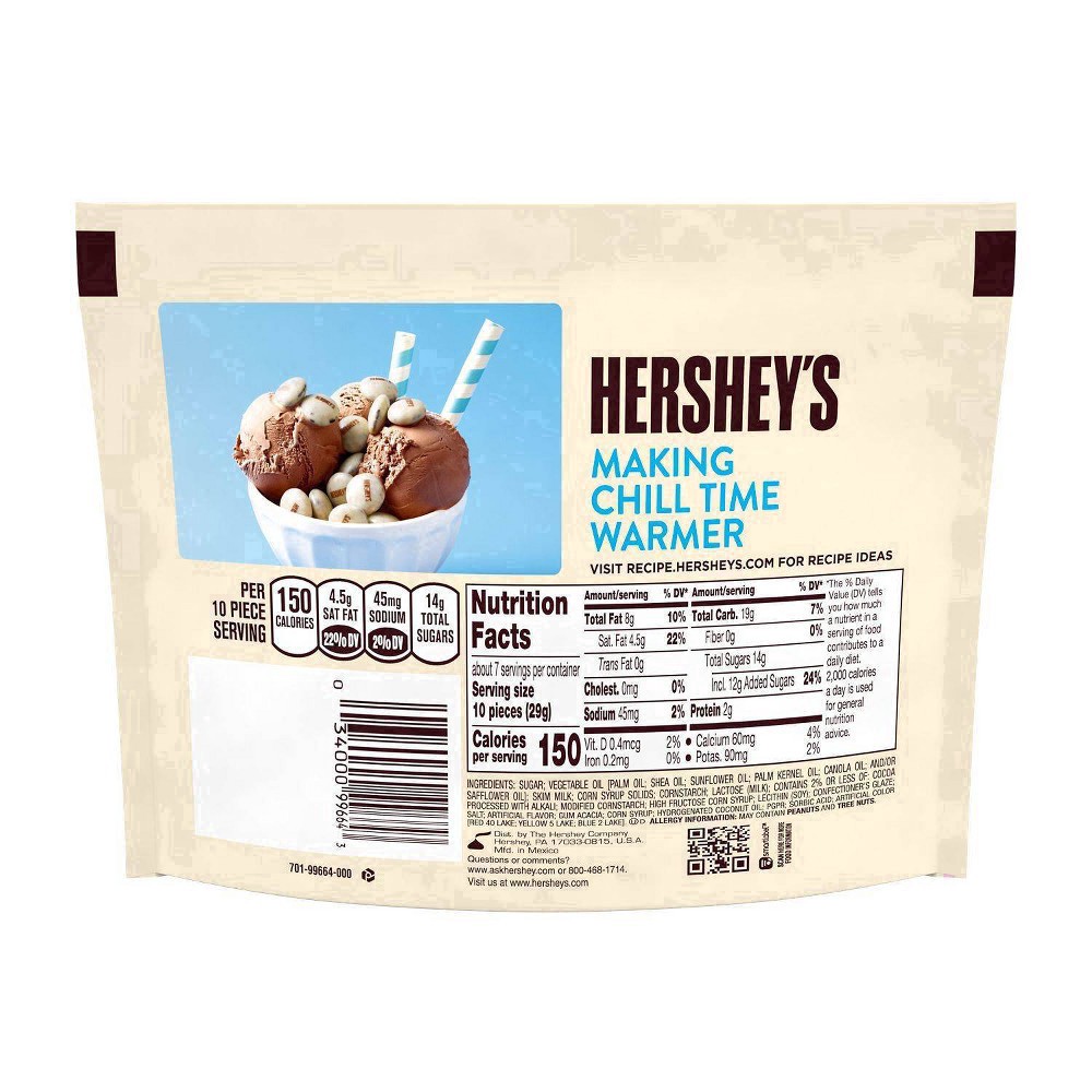 slide 8 of 26, HERSHEY'S DROPS Cookies 'N' Crème Candy, 7.6 oz, Bag (8 Ct.), 7.6 oz