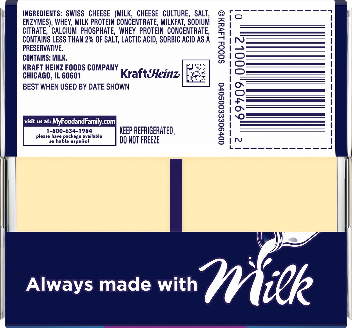 slide 9 of 9, Kraft Singles Swiss Pasteurized Prepared Cheese Product Slices, 16 ct Pack, 16 ct