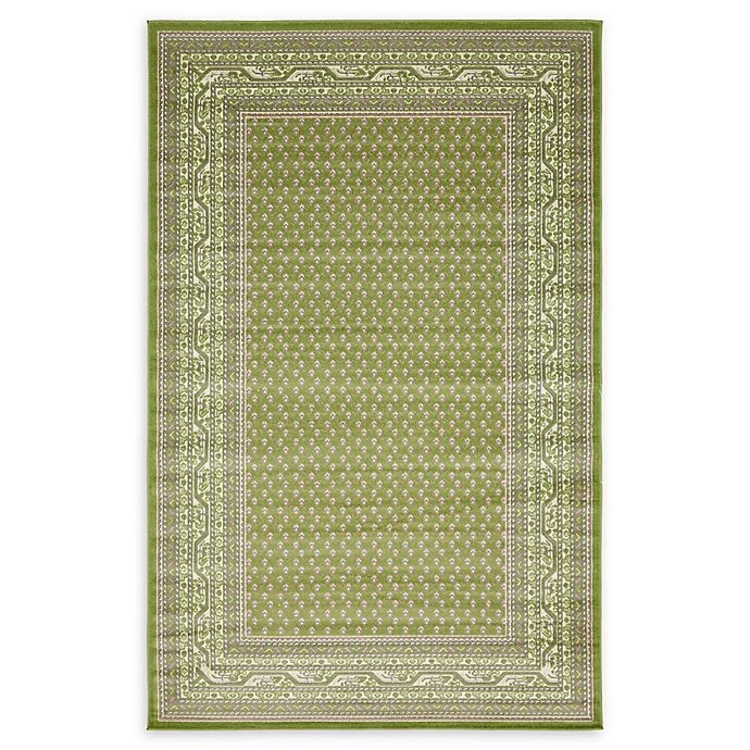 slide 1 of 6, Unique Loom Allover Tribeca Area Rug - Green, 5 ft x 8 ft