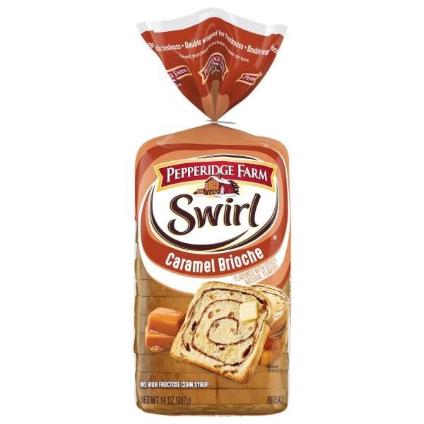 slide 1 of 1, Pepperidge Farm Caramel Swirl Brioche Flavored Bread - 14 OZ, 14 oz
