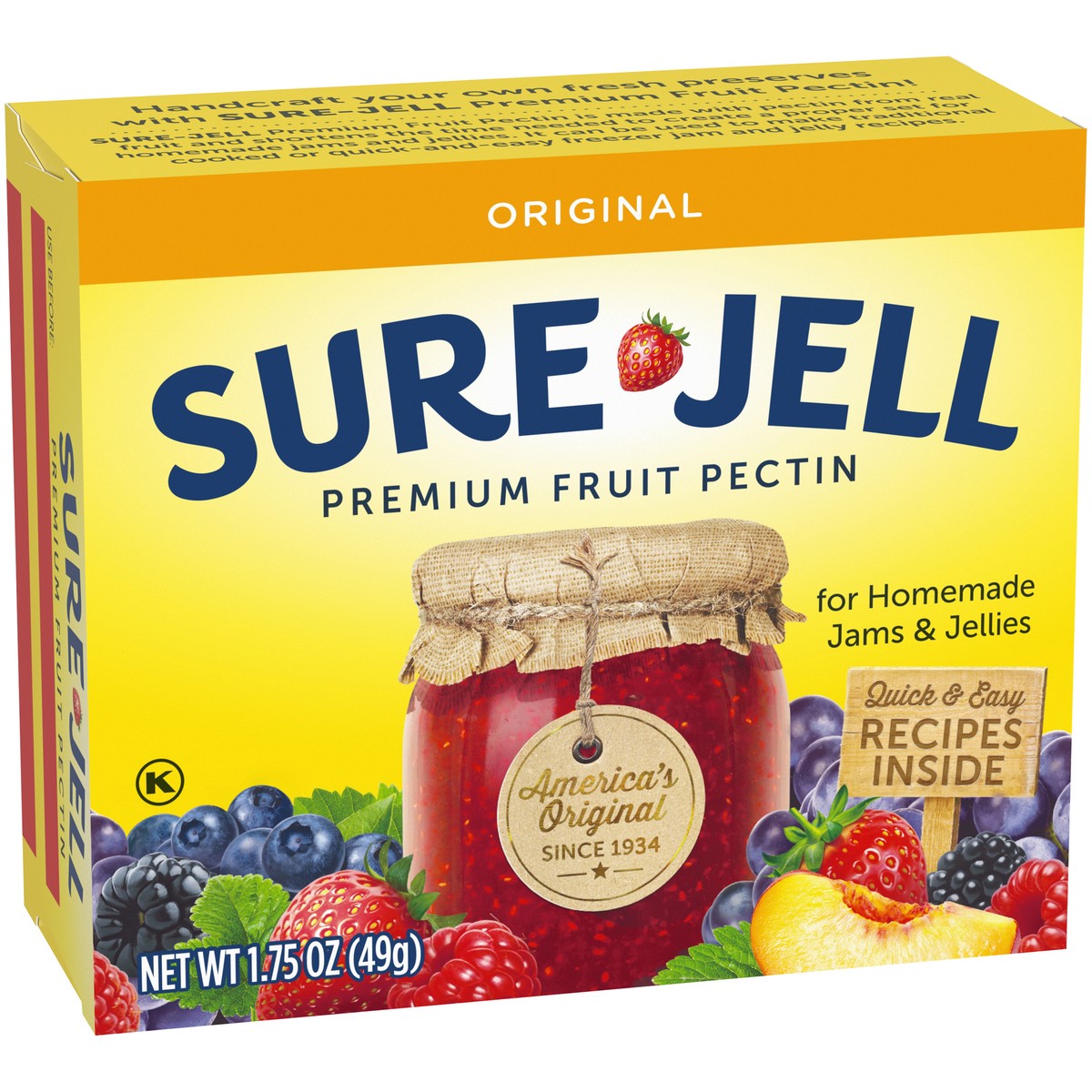 slide 3 of 9, Sure-Jell Sure Jell Original Premium Fruit Pectin, 1.75 oz Box, 1.75 oz