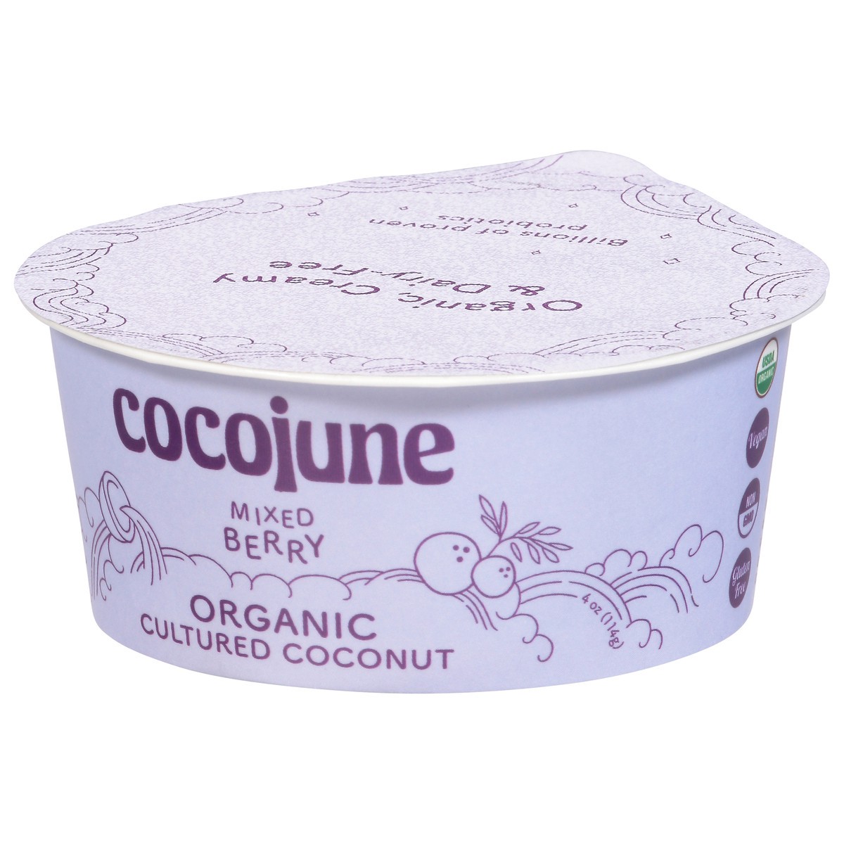 slide 11 of 13, Cocojune Organic Mixed Berry Cultured Coconut 1 ea, 