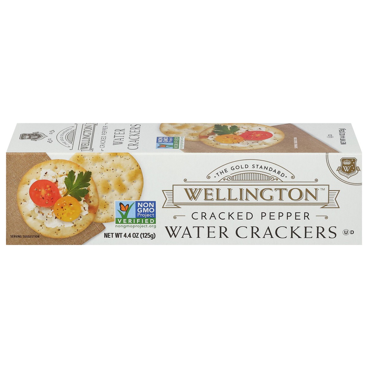 slide 1 of 4, Wellington Cracked Pepper Water Crackers 4.4 oz, 4.4 oz