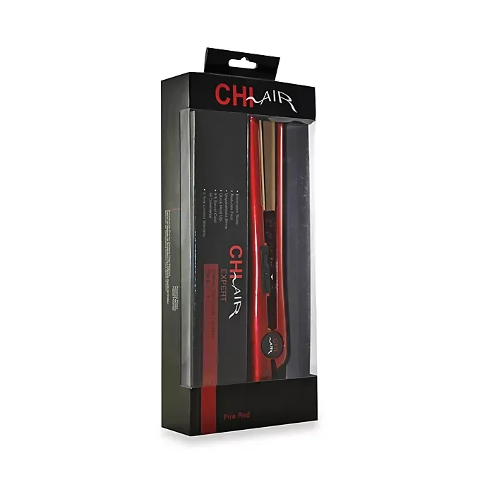 slide 2 of 2, CHI Air Classic Tourmaline Ceramic Flat Iron - Fire Red - 1", 1 ct