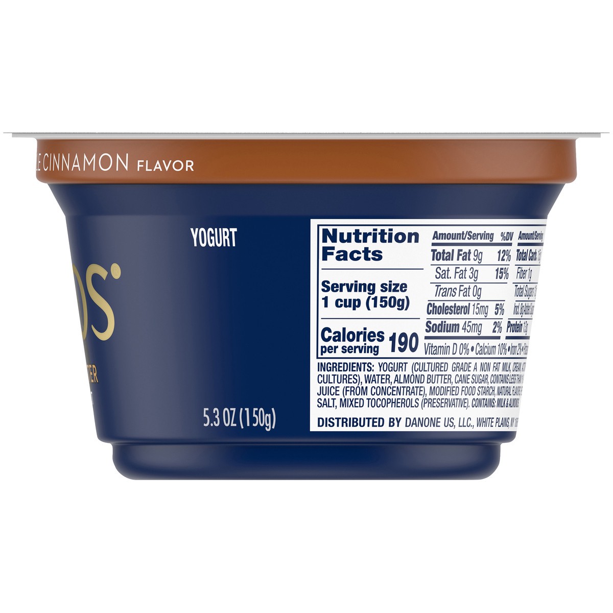 slide 7 of 13, Oikos Whole Milk Almond Butter & Maple Cinnamon Greek Yogurt, 5.3 Oz., 5.3 oz