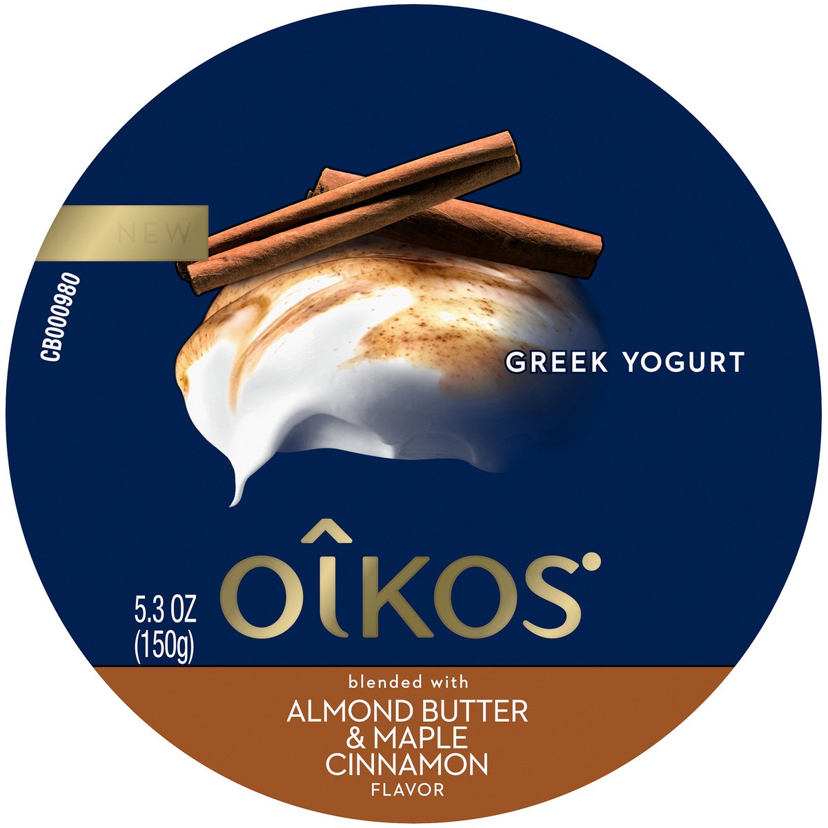 slide 8 of 13, Oikos Whole Milk Almond Butter & Maple Cinnamon Greek Yogurt, 5.3 Oz., 5.3 oz