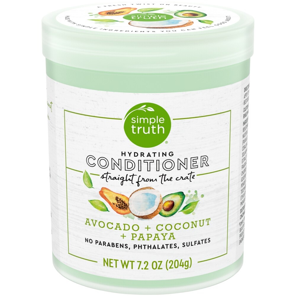 slide 1 of 1, Simple Truth Avocado Coconut & Papaya Hydrating Conditioner, 7.2 oz