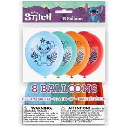 Lilo Stitch 12 Inch Latex Balloon 8 Ct