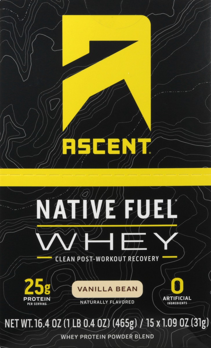 slide 1 of 1, Ascent Native Fuel Whey Protein Vanilla, 1 ct