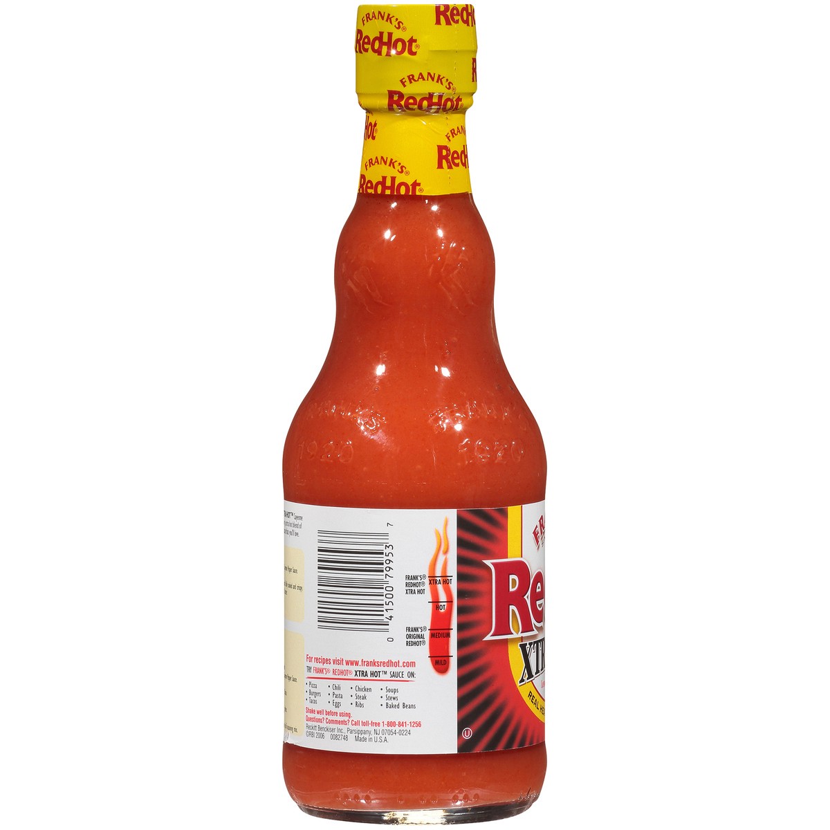 slide 6 of 11, Frank's RedHot Xtra Hot Sauce, 12 fl oz, 12 fl oz