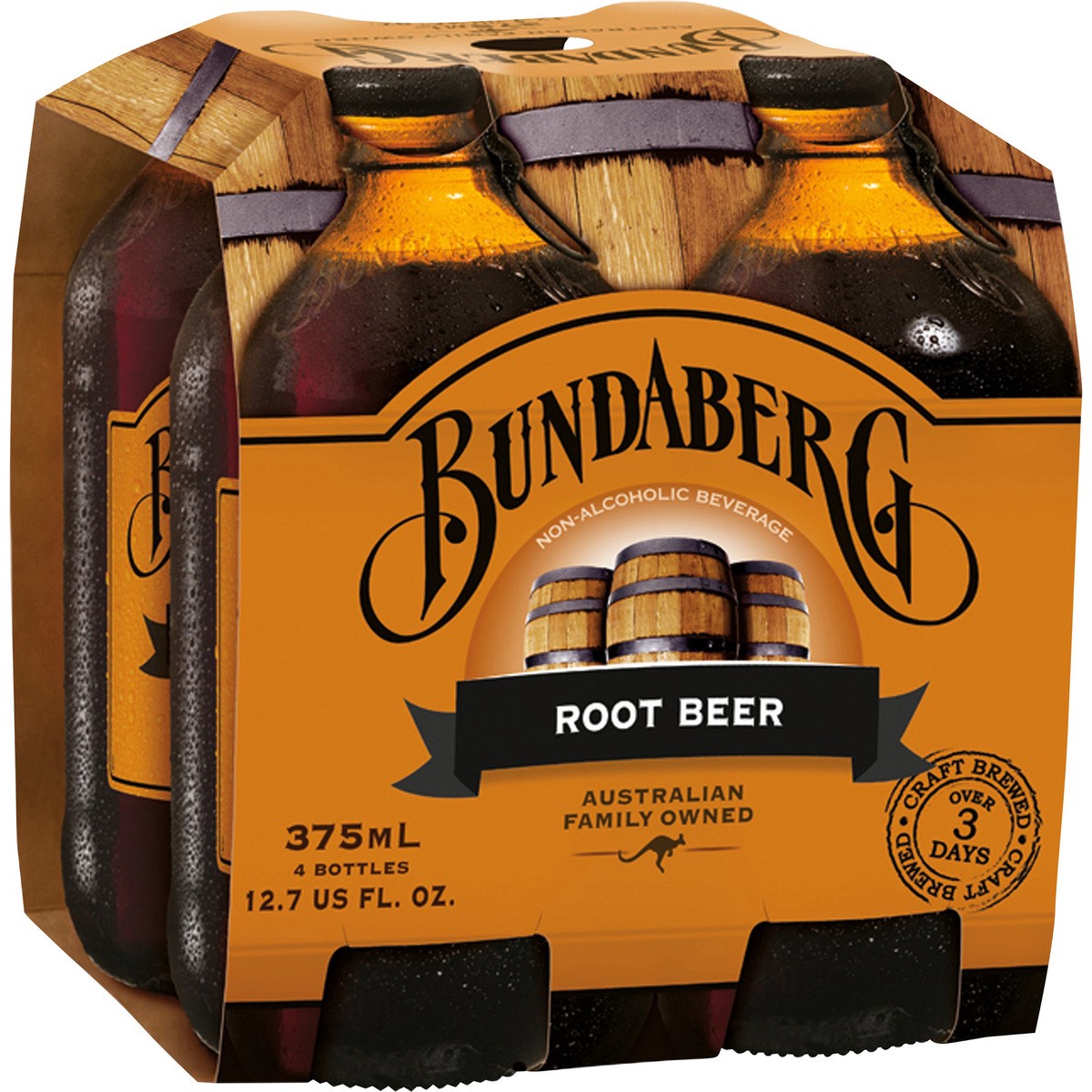 slide 3 of 3, Bundaberg Soda, Rootbeer, 4 ct