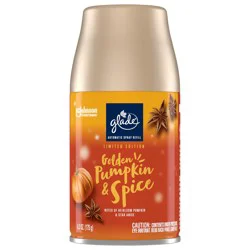 Glade Automatic Spray Refill, Air Freshener, Golden Pumpkin & Spice 6.2 oz