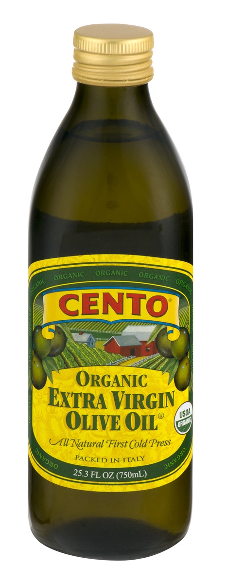 slide 1 of 1, Cento Foods Oil Olive Extra Virgin Og, 25.3 oz