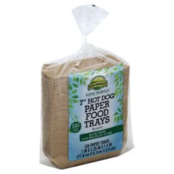 Sun Harvest 7In Paper Hot Dog Tray