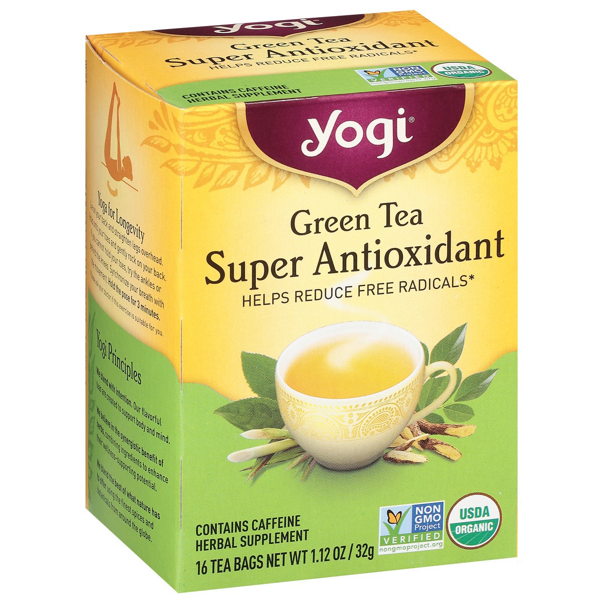 slide 6 of 9, Yogi Super Antioxidant Green Tea 16 Tea Bags, 16 ct