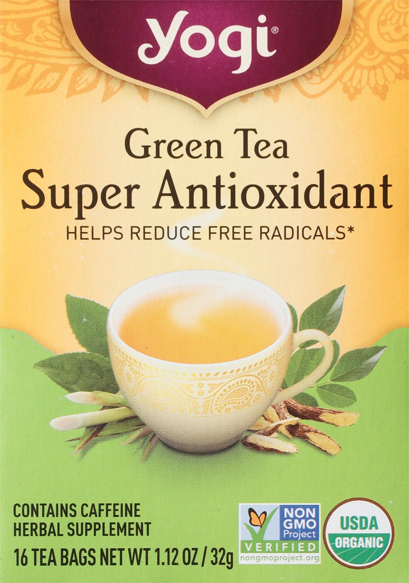 slide 8 of 9, Yogi Super Antioxidant Green Tea 16 Tea Bags, 16 ct