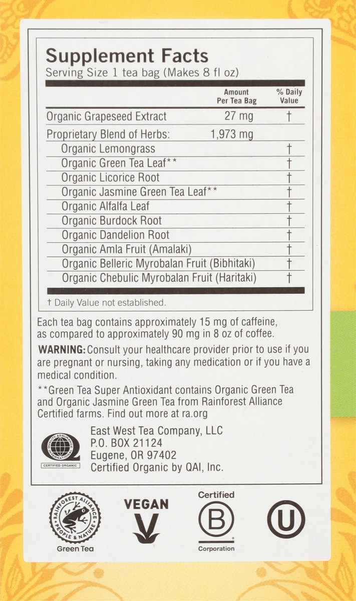 slide 4 of 9, Yogi Super Antioxidant Green Tea 16 Tea Bags, 16 ct