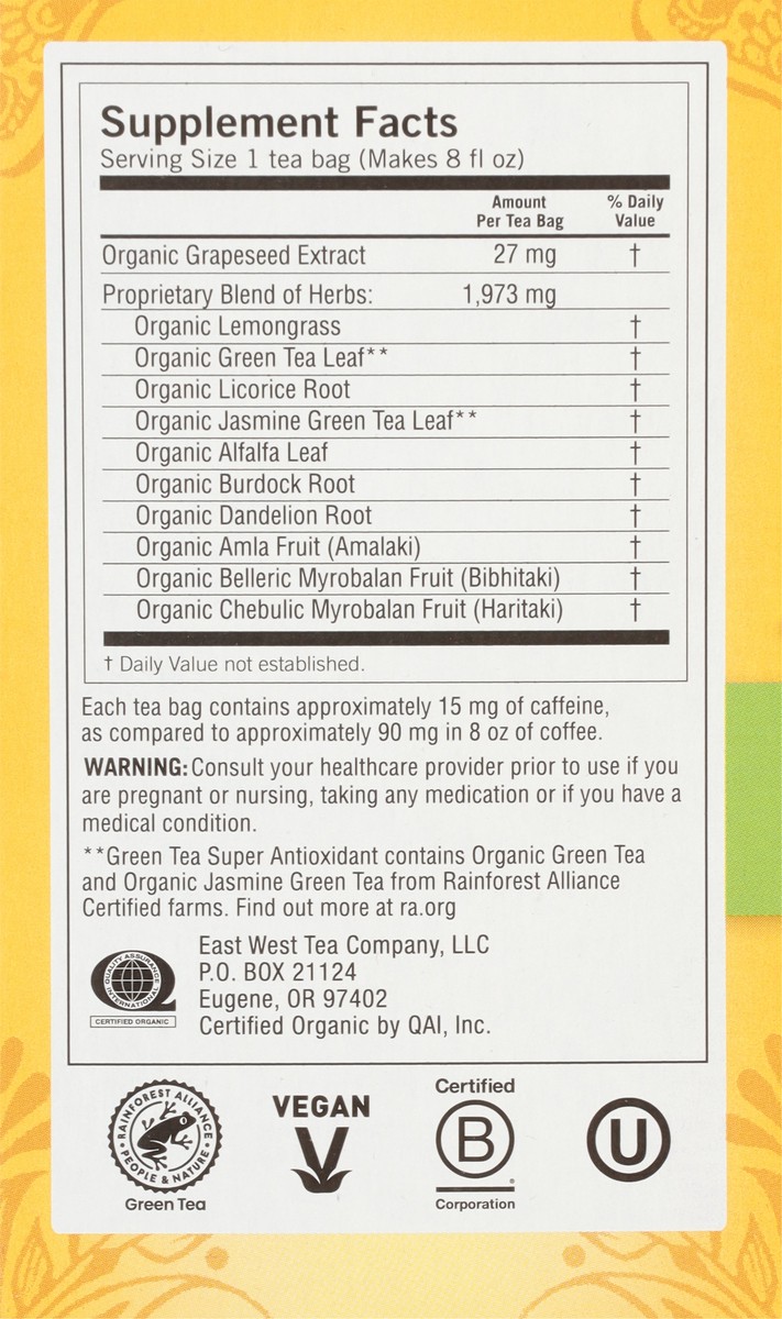 slide 8 of 9, Yogi Super Antioxidant Green Tea 16 Tea Bags, 16 ct