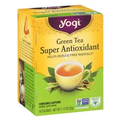 Yogi Tea Green Tea Super Antioxidant, Organic Green Tea Bags, 16 Count