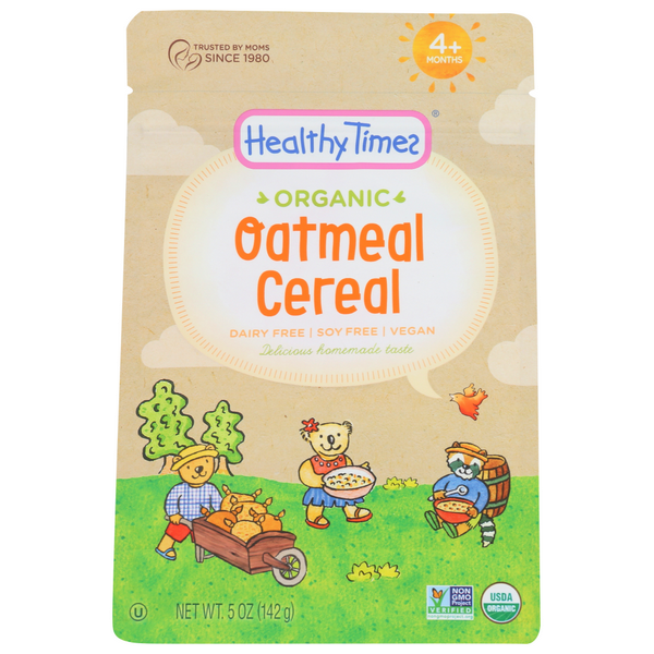 slide 1 of 1, Healthy Times Organic Oatmeal Cereal, 5 oz