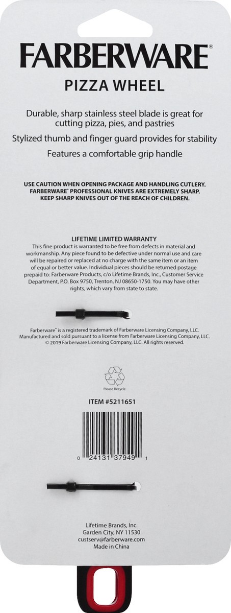 slide 4 of 6, Farberware Classic Pizza Wheel 1 ea, 1 ct