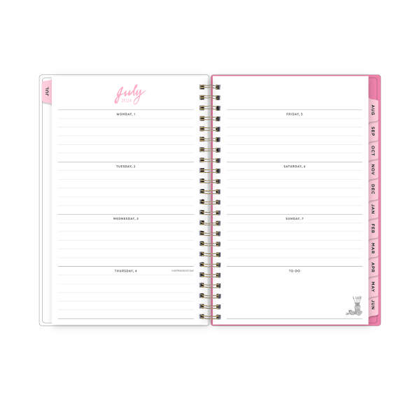 slide 5 of 5, 2024-2025 Blue Sky Weekly/Monthly Planning Calendar, 5"" X 8"", Paris From The Rooftops, July To June, 147463, 1 ct