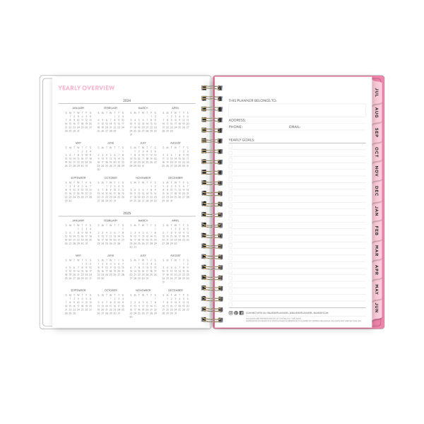 slide 3 of 5, 2024-2025 Blue Sky Weekly/Monthly Planning Calendar, 5"" X 8"", Paris From The Rooftops, July To June, 147463, 1 ct