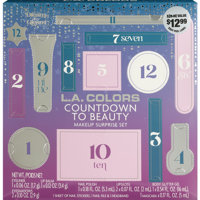 slide 1 of 1, LA COLORS Countdown to Beauty, 1 ct