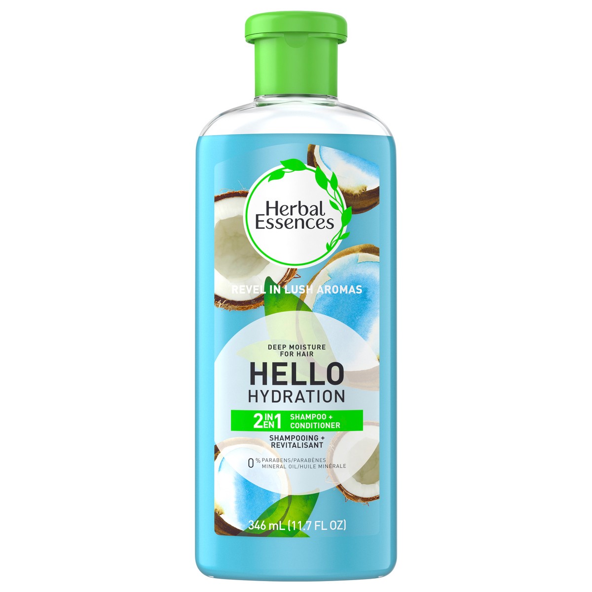 slide 1 of 9, Herbal Essences Hello Hydration 2IN1 Shampoo Conditioner, Moisture for Hair 11.7 fl oz, 11.7 fl oz