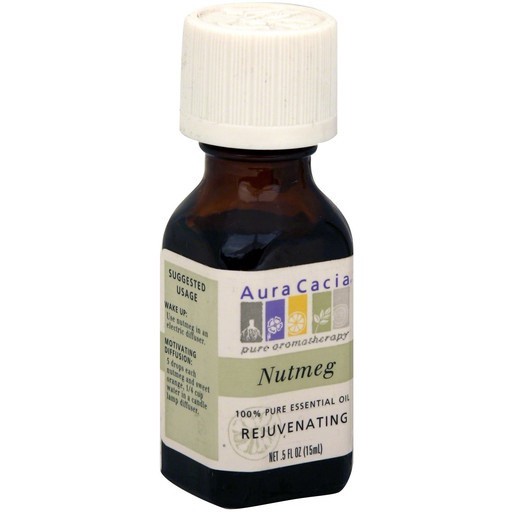 slide 1 of 1, Aura Cacia 100% Pure Essential Oils Rejuvenating Nutmeg, 0.5 oz