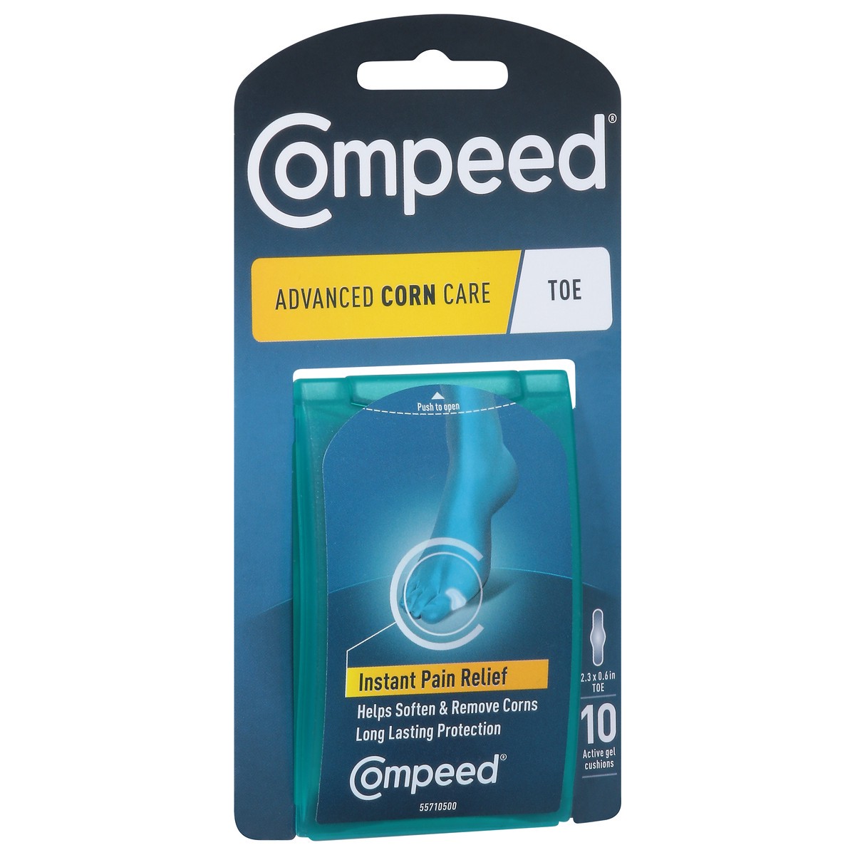 slide 3 of 9, Compeed Toe Instant Pain Relief Active Gel Cushions 10 ea, 10 ct