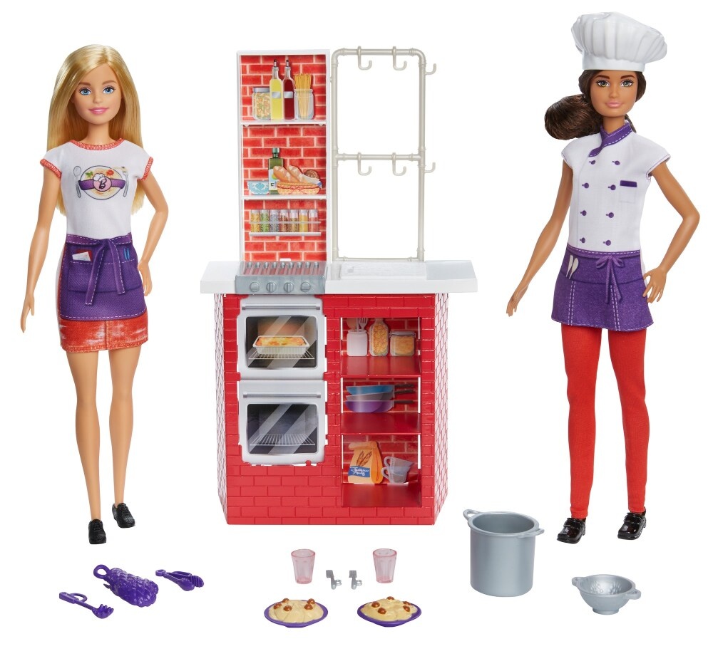 slide 1 of 1, Mattel Barbie Dolls And Chef Playset, 1 ct