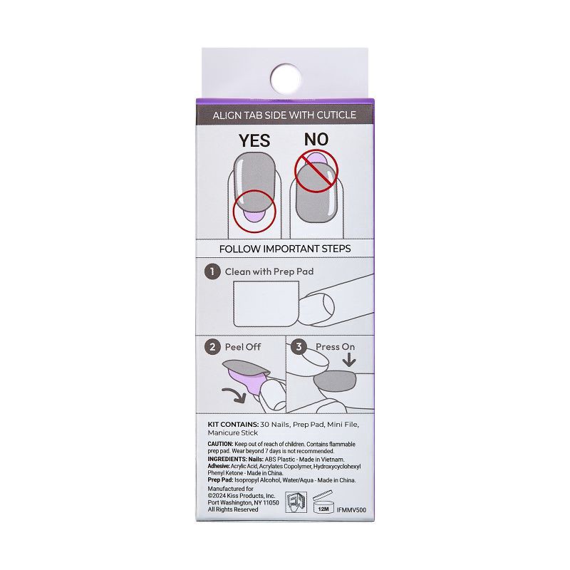 slide 7 of 9, imPRESS Nails 30 ea, 30 ct