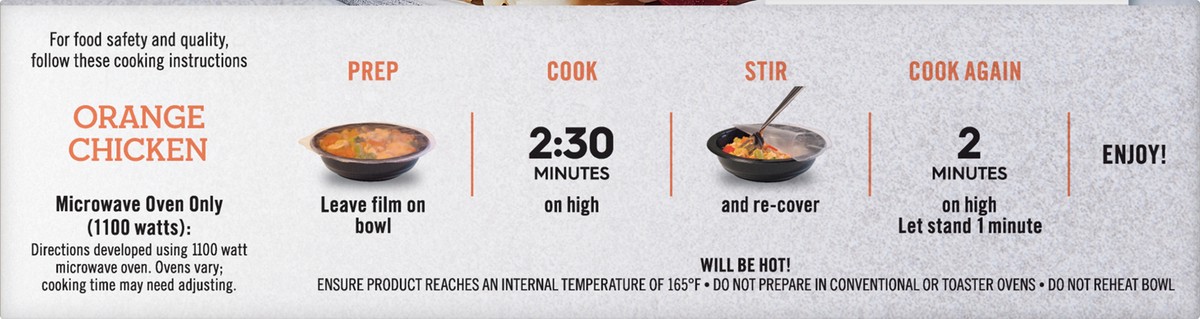 slide 7 of 8, Life Cuisine Lean Cuisine Frozen Meal Orange Chicken, Balance Bowls Microwave Meal, Frozen Orange Chicken Dinner, Frozen Dinner for One, 10.88 oz