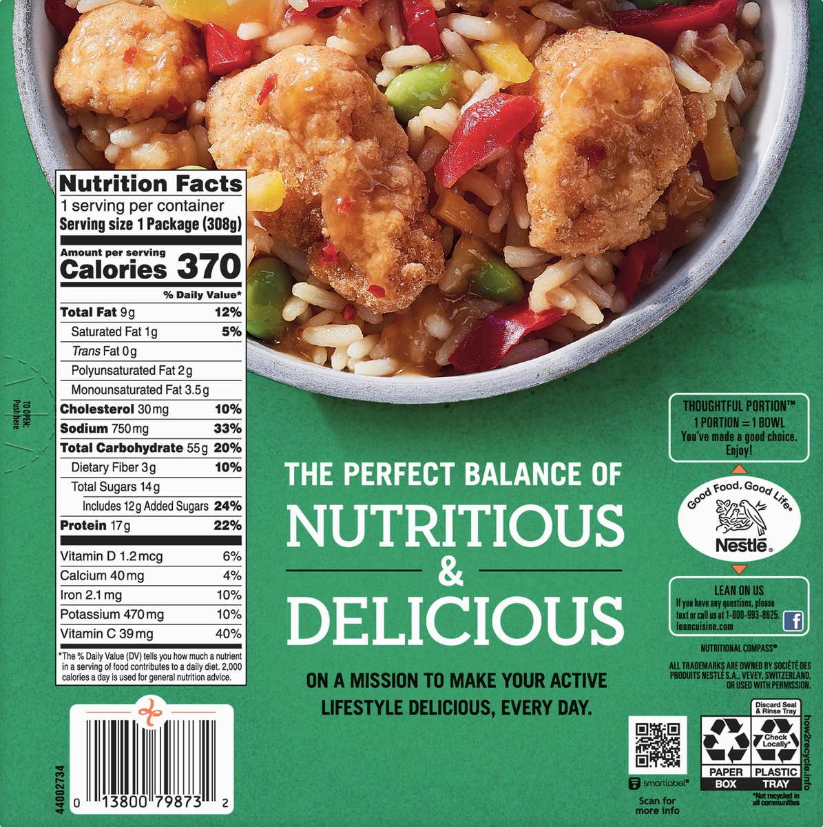 slide 8 of 8, Life Cuisine Lean Cuisine Frozen Meal Orange Chicken, Balance Bowls Microwave Meal, Frozen Orange Chicken Dinner, Frozen Dinner for One, 10.88 oz