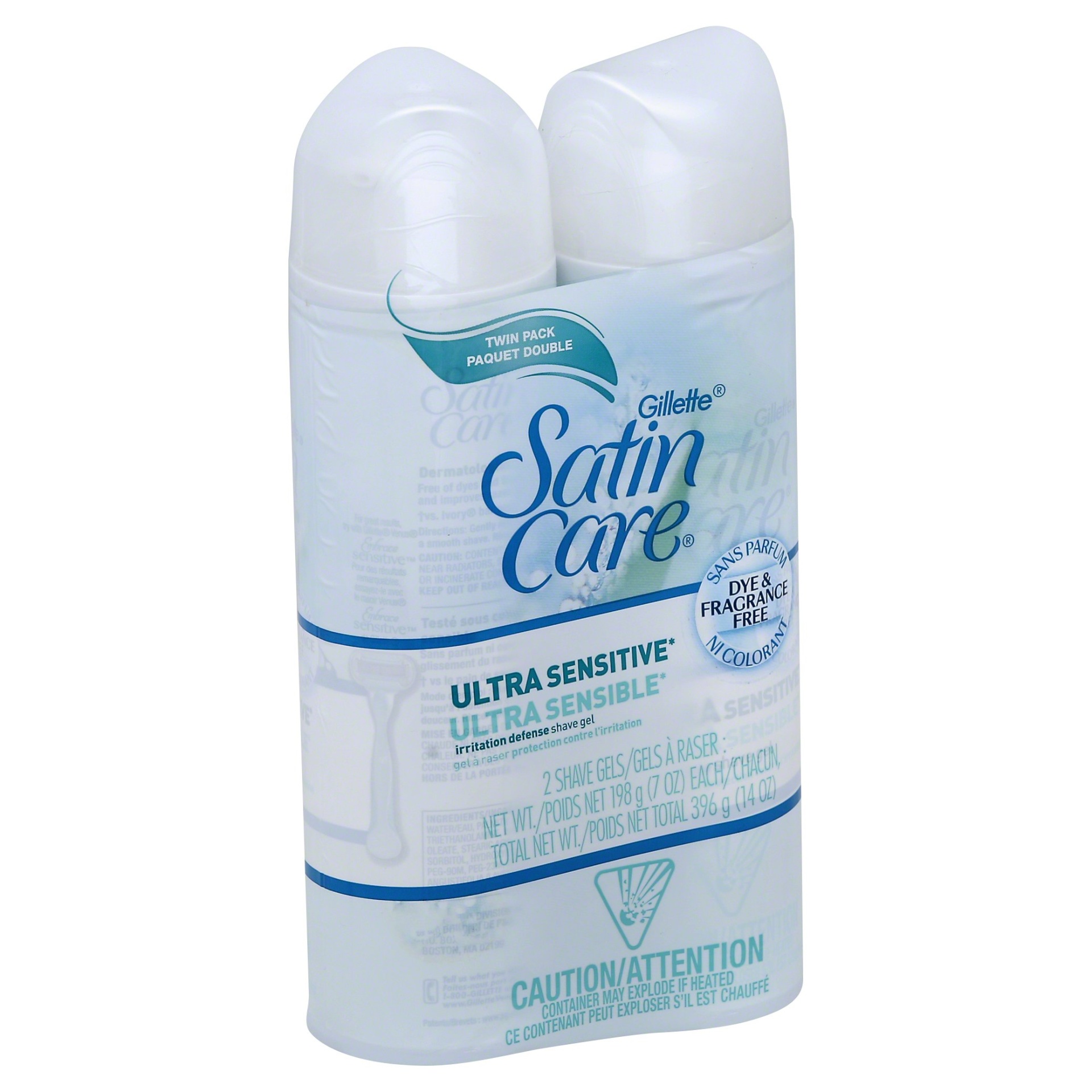 Gillette Satin Care Ultra Sensitive Shave Gel 14 oz Shipt